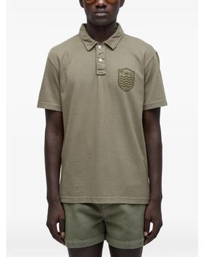 Osklen Logo-Crest Polo Shirt - Green