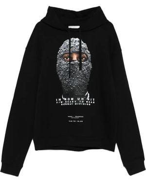 ih nom uh nit Hoodie À Imprimé Graphique - Noir