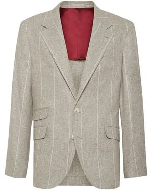 Brunello Cucinelli Suit-Type Jacket - Grey