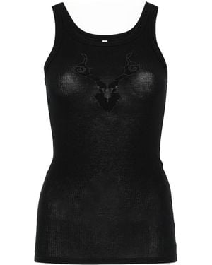 Baserange Cable Tank Top - Black