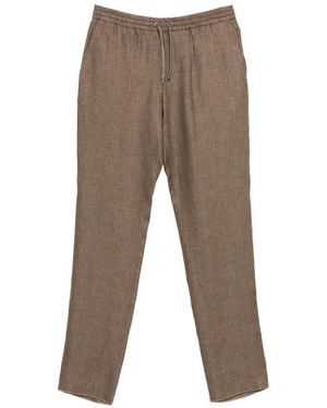 Agnona Drawstring-Waistband Trousers - Grey