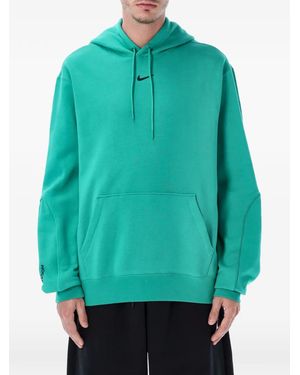 Nike Logo-Detail Hoodie - Green