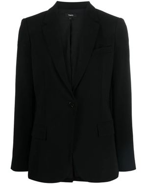 Theory Staple Single-Breasted Blazer - Black