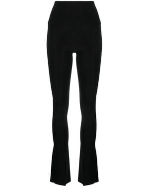 Norma Kamali Spat High-waisted Flared Leggings - Black