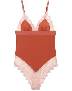 Love Stories Doris Lace-Trimmed Body - Red