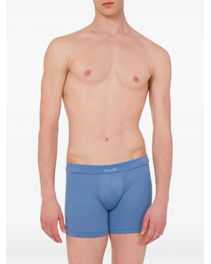 Moschino Logo-Patch Boxers - Blue