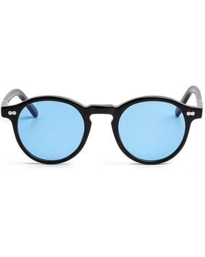 Moscot Lunettes De Soleil À Monture Ronde - Bleu