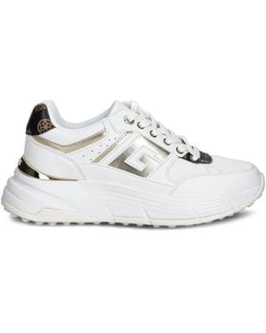 Guess Fonzi Platform Trainers - White