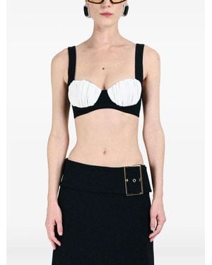 ROWEN ROSE Sujetador Con Copa Fruncida - Negro