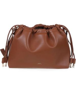 A.P.C. Ninon Shoulder Bag - Brown