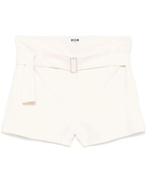 MSGM Pantalones cortos con cinturón - Neutro