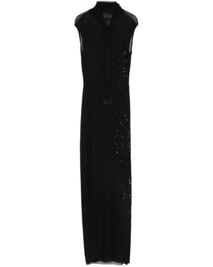 Jean Paul Gaultier Sleeveless Semi-Sheer Maxi Dress - Black