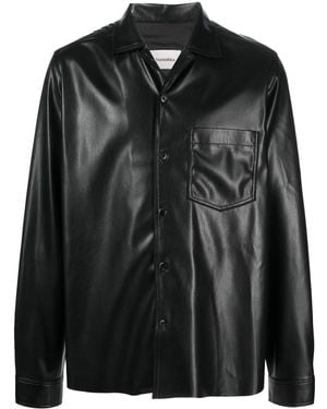 Nanushka Coated-Finish Shirt Jacket - Black