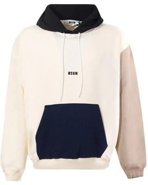 MSGM カラーブロック パーカー - ブルー