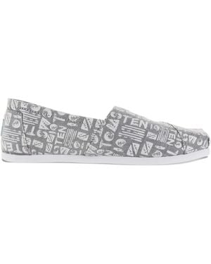 TOMS Alpargata Geometric-Print Loafers - Grey