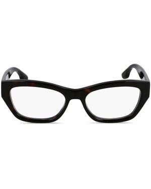 Victoria Beckham Lunettes De Vue À Monture Rectangulaire - Marron