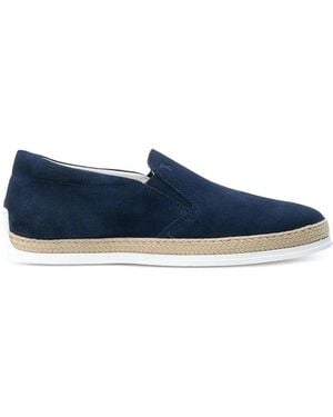 Tod's スエード エスパドリーユ - ブルー
