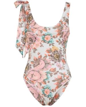Chloé Costume Intero A Fiori - Rosa