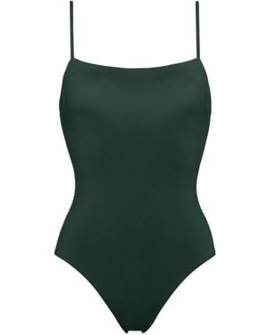 Eres Bañador Aquarelle Con Cuello Cuadrado - Verde