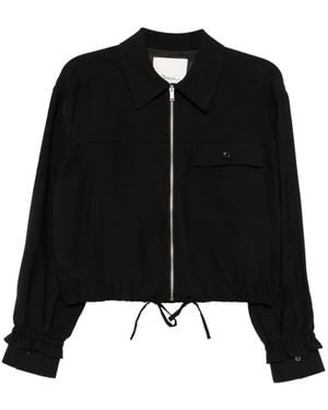3.1 Phillip Lim F;Uid Tailoring Cropped Shirt Jacket - Black