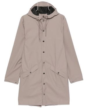 Rains Long Jacket W3 Coat - Natural