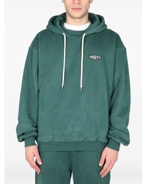 MOUTY Logo-Patch Hoodie - Green