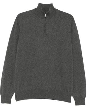 Loro Piana Half-Zip Jumper - Grey