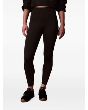 Calvin Klein Legging À Logo Imprimé - Black