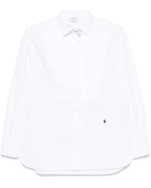 McQueen Pleated Panel Shirt - White