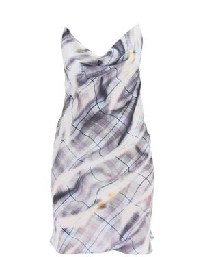 Y. Project Invisible Shoulder-Straps Mini Dress - White