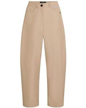 KARL LAGERFELD Ikon Barrel Trousers - Natural