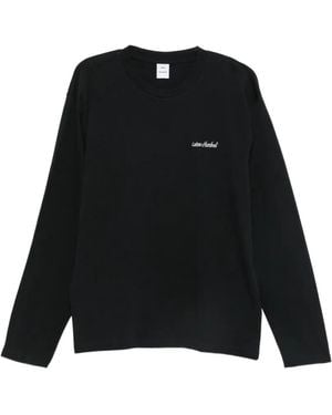 Won Hundred Logo-Embroidered Long-Sleeve T-Shirt - Black
