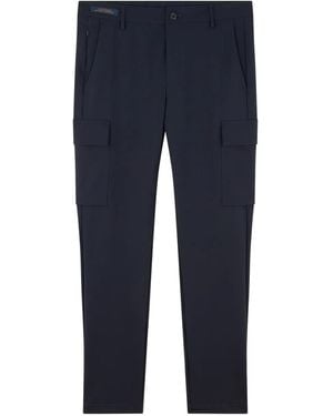 Paul & Shark Multiple-Pocket Cargo Trousers - Blue