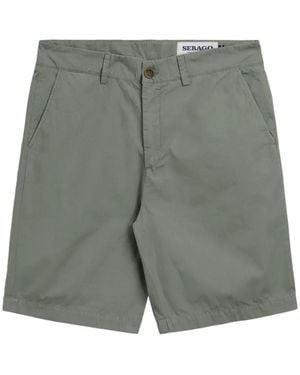 Sebago Button-Fastening Chino Shorts - Grey