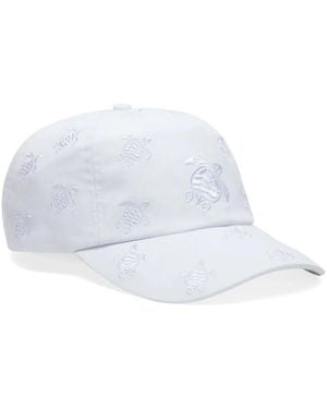 Vilebrequin Turtle-Embroidered Cotton Cap - White
