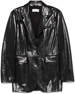 Sportmax Leather Jacket - Black