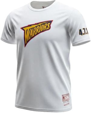Mitchell & Ness Nba Golden State Warriors Logo T-Shirt - Gray