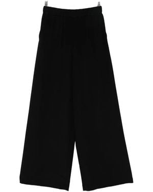 Max Mara Elasticated-Waist Trousers - Black