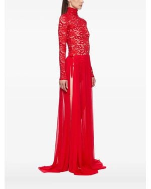 Atu Body Couture Body Met Vlak Van Kant - Rood