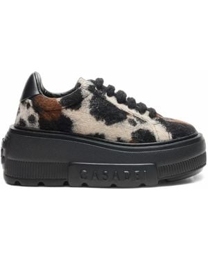Casadei Nexus Tipi Salento Platform Low-Top Sneakers - Black