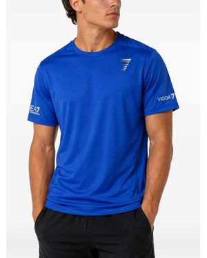 EA7 T-Shirt Vigor7 À Logo Imprimé - Blue