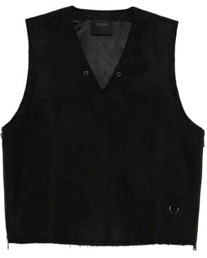 TEAM WANG design V-Neck Vest - Black