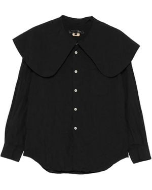 Comme des Garçons Oversized-Collar Shirt - Black