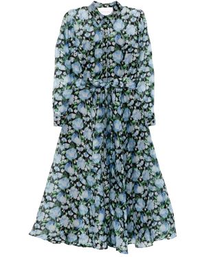 Carolina Herrera プリント ワンピース - グリーン
