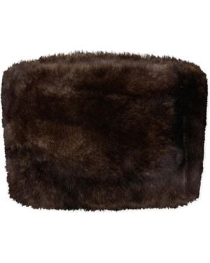 Rabanne Shearling Stole - Black
