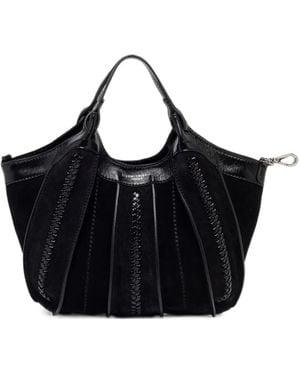 Gianni Chiarini Sac À Main Dua Médium En Cuir Tressé - Black