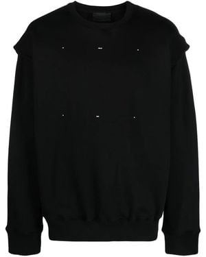 HELIOT EMIL Crew-Neck Cotton Sweatshirt - Black