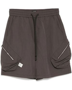 FIVE CM Cargo-Shorts mit Kordelzug - Grau