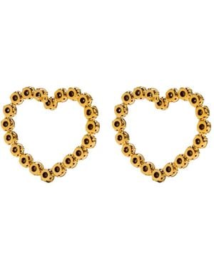 Vanina Crystal-Embellished Earrings - Metallic