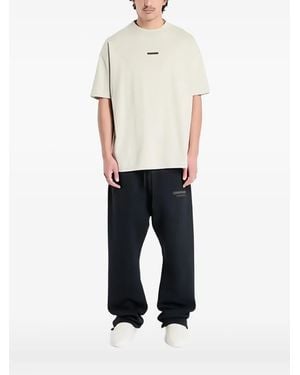 Fear Of God T-Shirt Con Placca Logo - Bianco